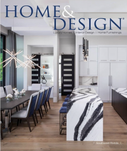 Home and Design Magazine McGarvey Custom Homes Cover Custom Kitchen